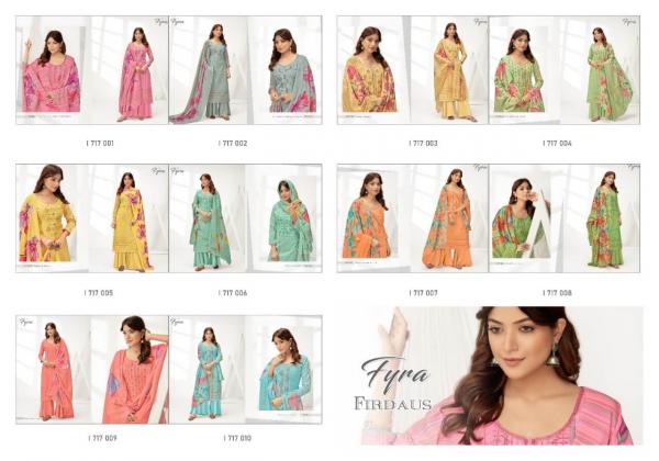 Fyra Firdaus Fancy Cotton Digital Printed Dress Materials 